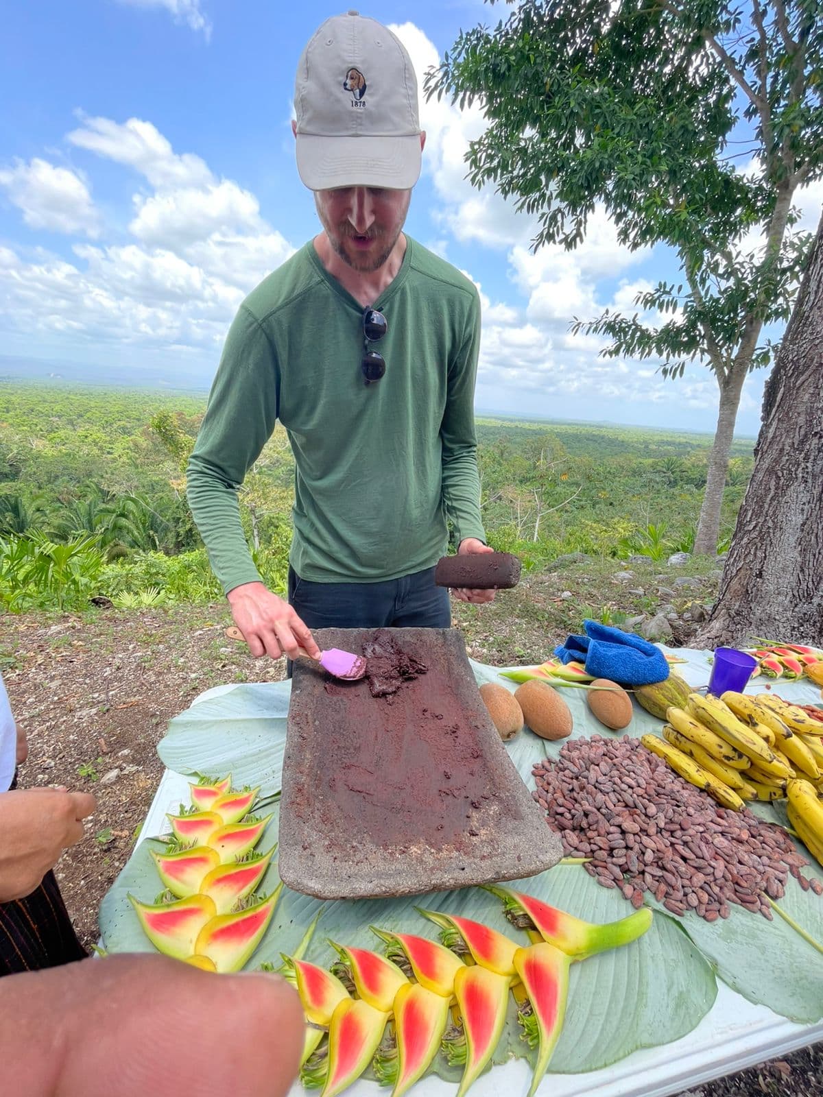 Rubber Tree Chocolate Making, Copal & Cultural Fire Experience + Waterfall